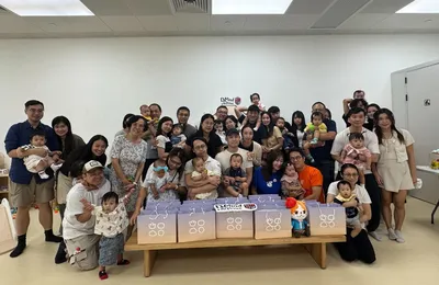 Families and children at a D Mind & the Prince activity